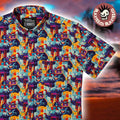 Transformers RSVLTS More Than Meets the Eye Button Short Sleeve Hawaiian Shirt