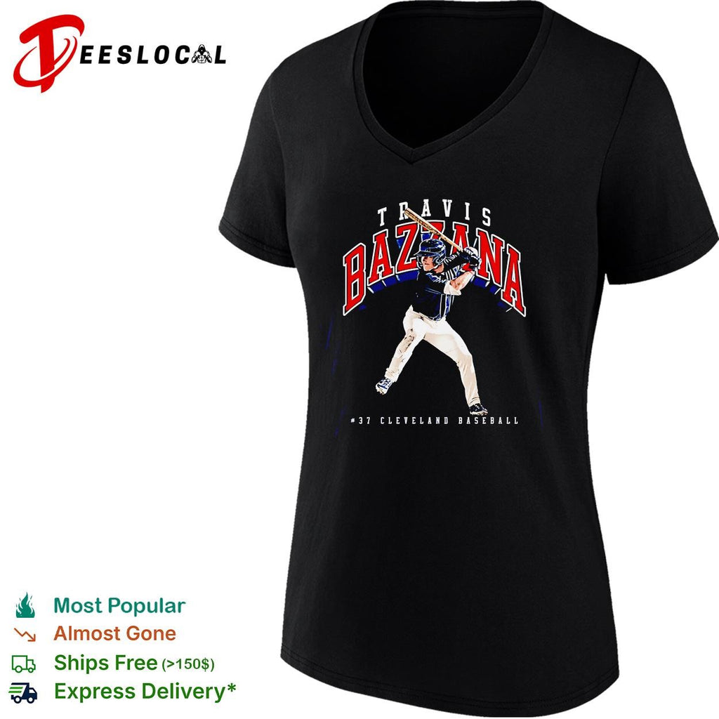 Travis Bazzana 37 Cleveland Guardians MLB batting graphic shirt
