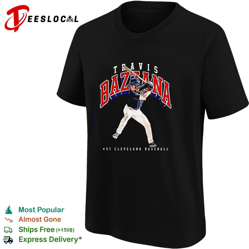 Travis Bazzana 37 Cleveland Guardians MLB batting graphic shirt