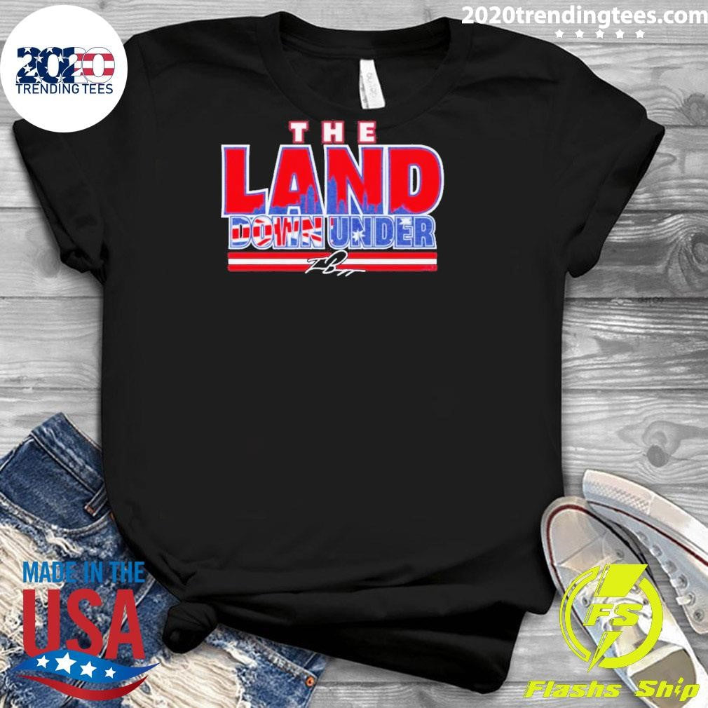 Travis Bazzana Cleveland Guardians Mlb The Land Down Under Signature Shirt