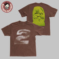 Travis Scott Jackboys 2 Merch Neon Mask Two Sided Brown T-Shirt