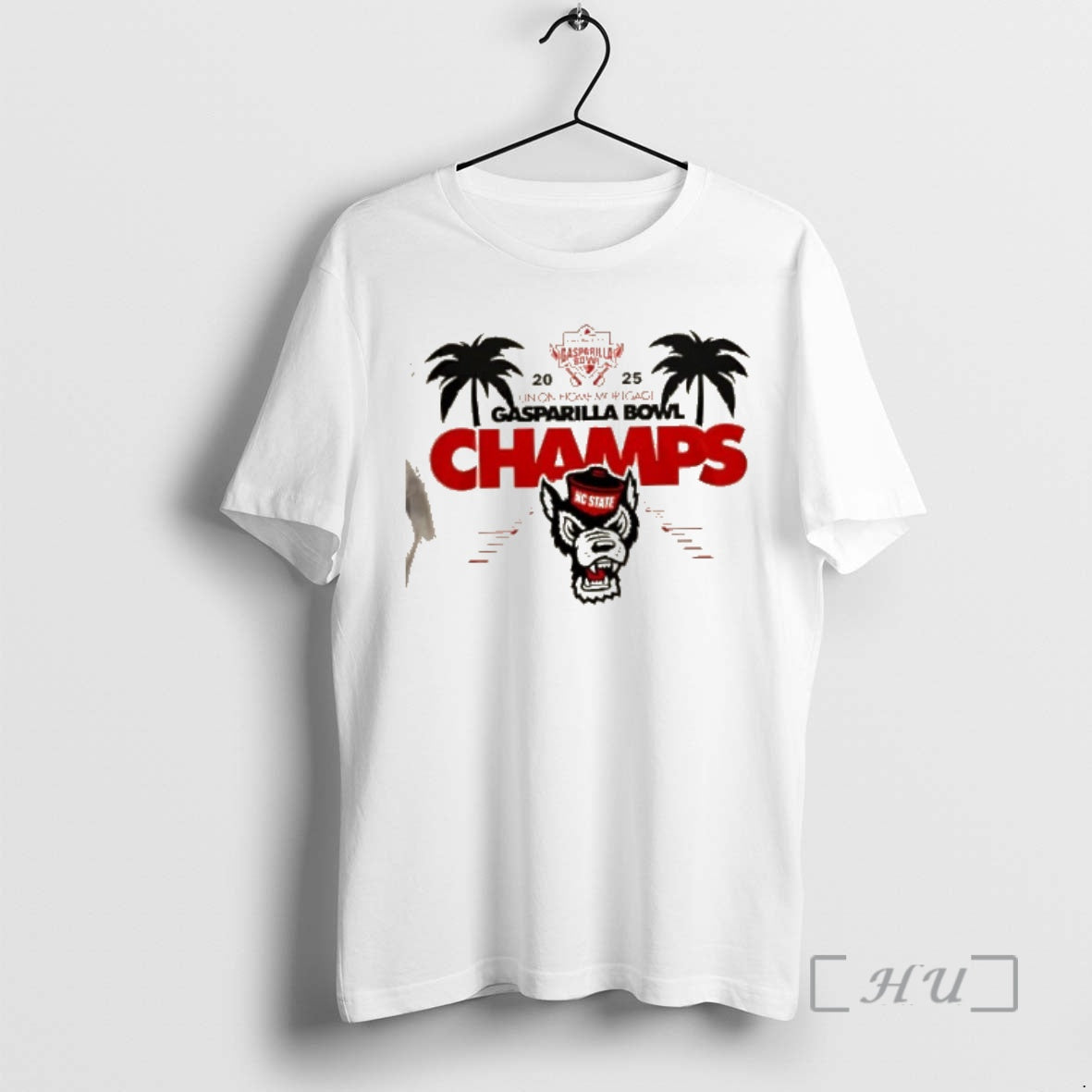 Trending 2025 Ncaa Union Home Mortgage Gasparilla Bowl Champions Nc State Wolfpack 2 Sided Premium