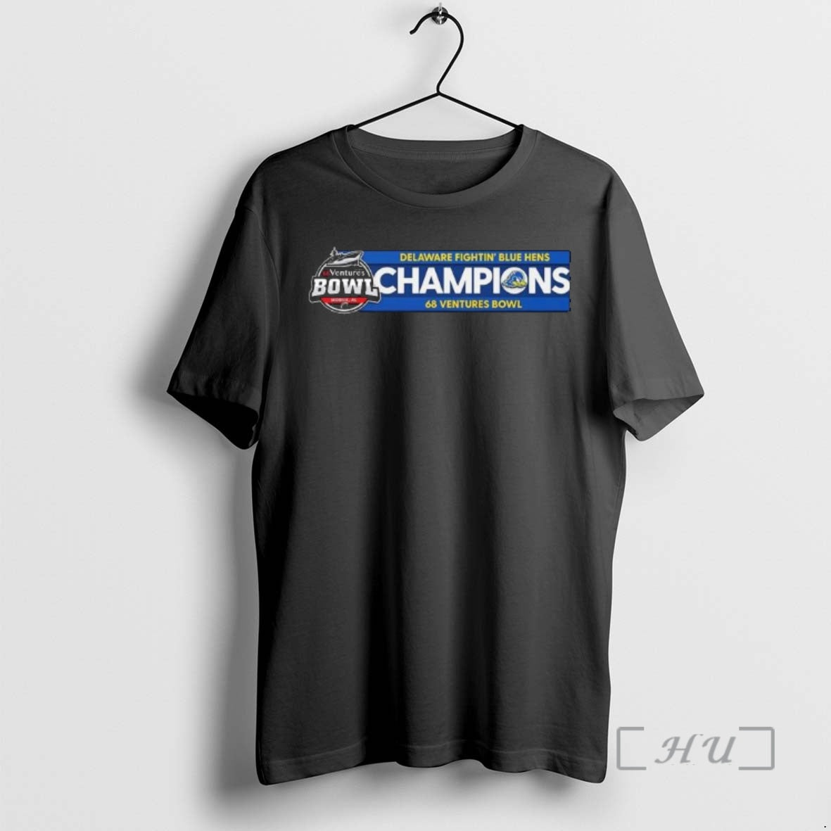 Trending Delaware Fightin Blue Hens 68 Ventures Bowl Champions Ncaa Football 2025 Premium T Shirts