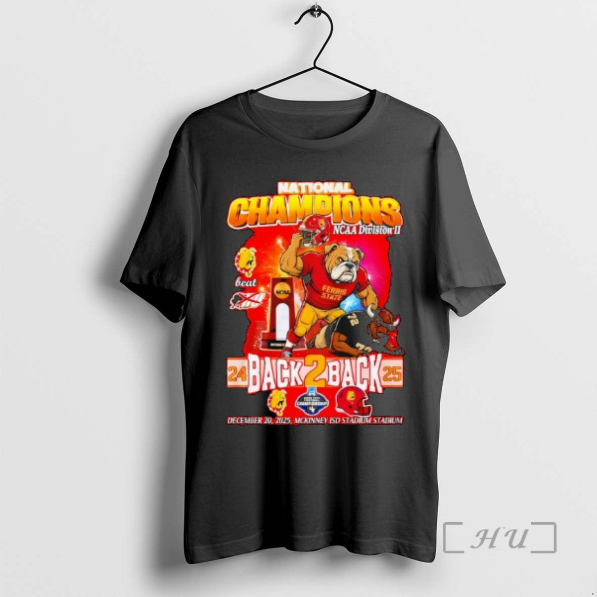 Trending Ferris State Bulldogs National Champions Ncaa Division Ii Back2back 2025 Premium T Shirts Sweater