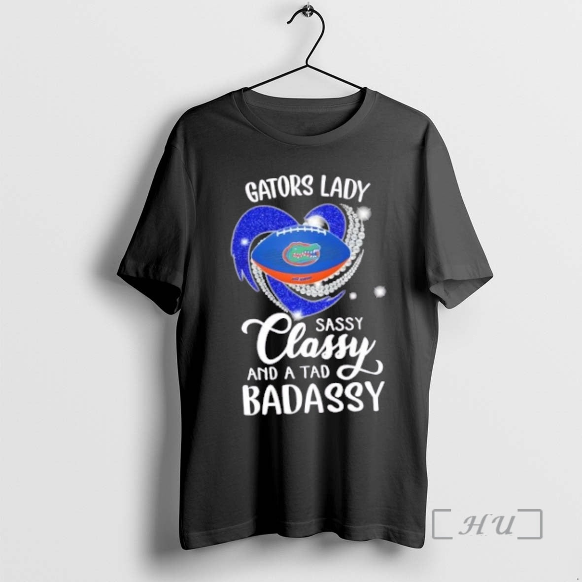 Trending Florida Gators Lady Sassy Classy And A Tad Badassy Diamond Heart Premium T Shirts