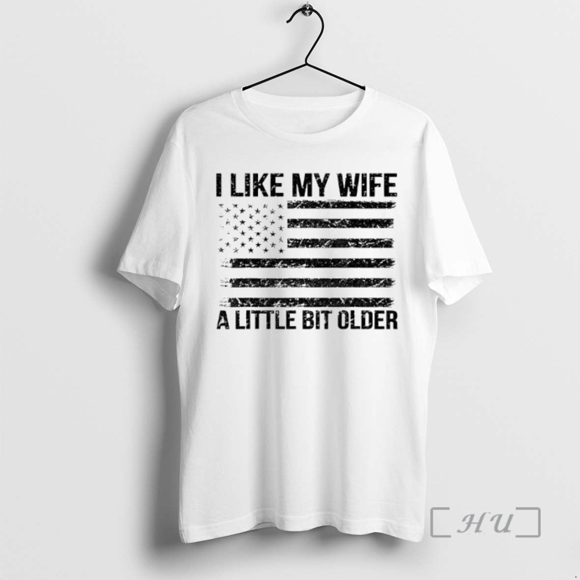 Trending I Like My Wife A Little Bit Older American Flag Retro Premium T Shirts