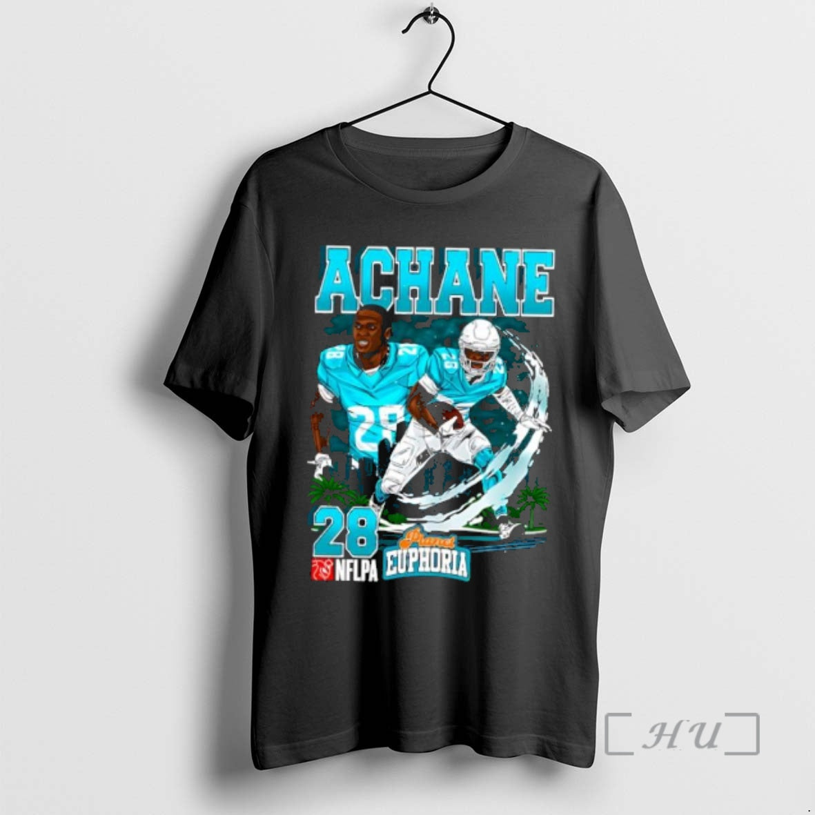 Trending Miami Dolphins Devon Achane Football Player City Graphic