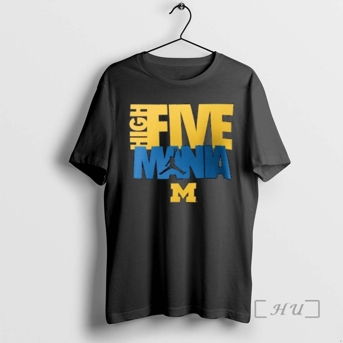 Trending Michigan Wolverines High Five Mania Circle Black