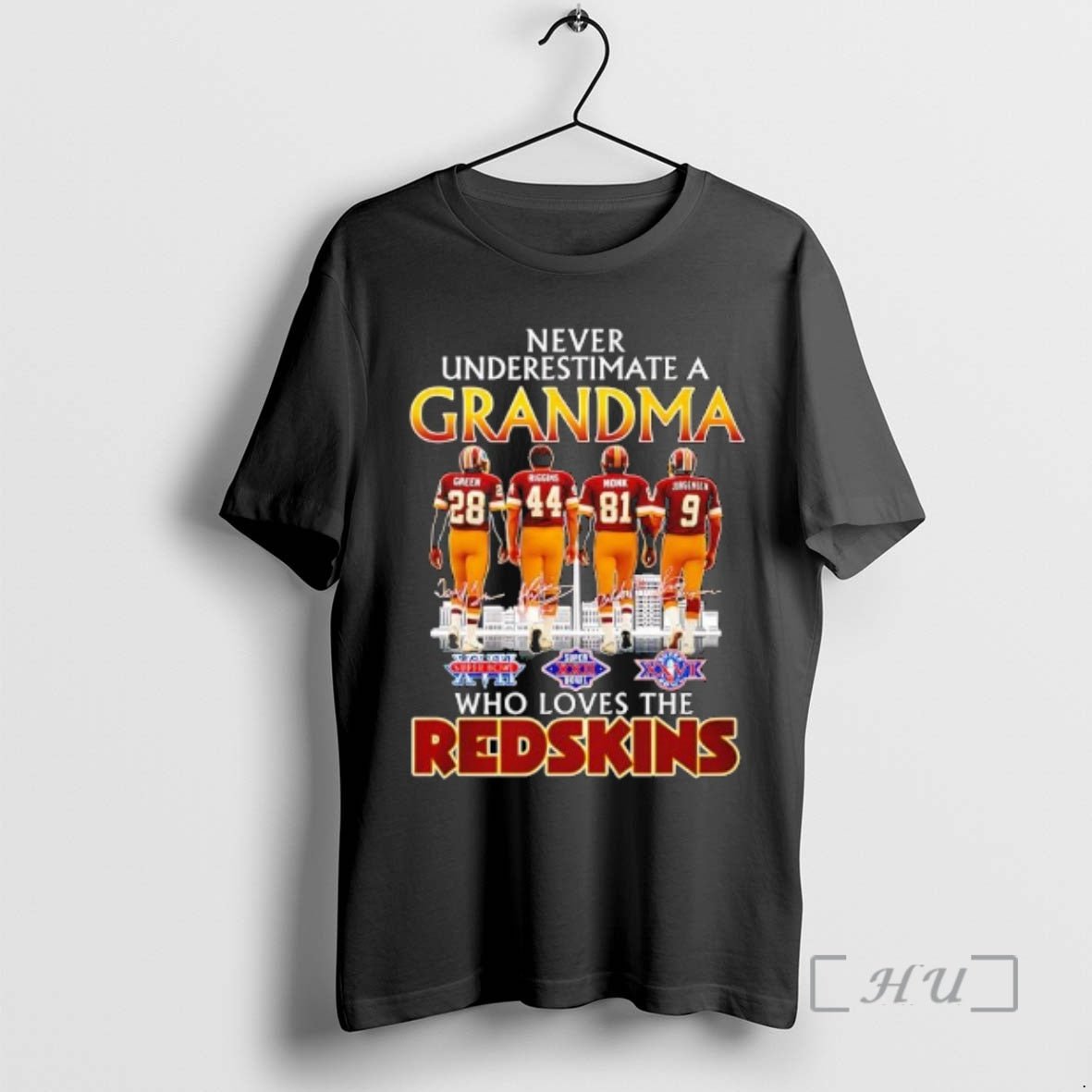Trending Never Underestimate A Grandma Who Loves The Washington Redskins Legends Premium T Shirts Sweater