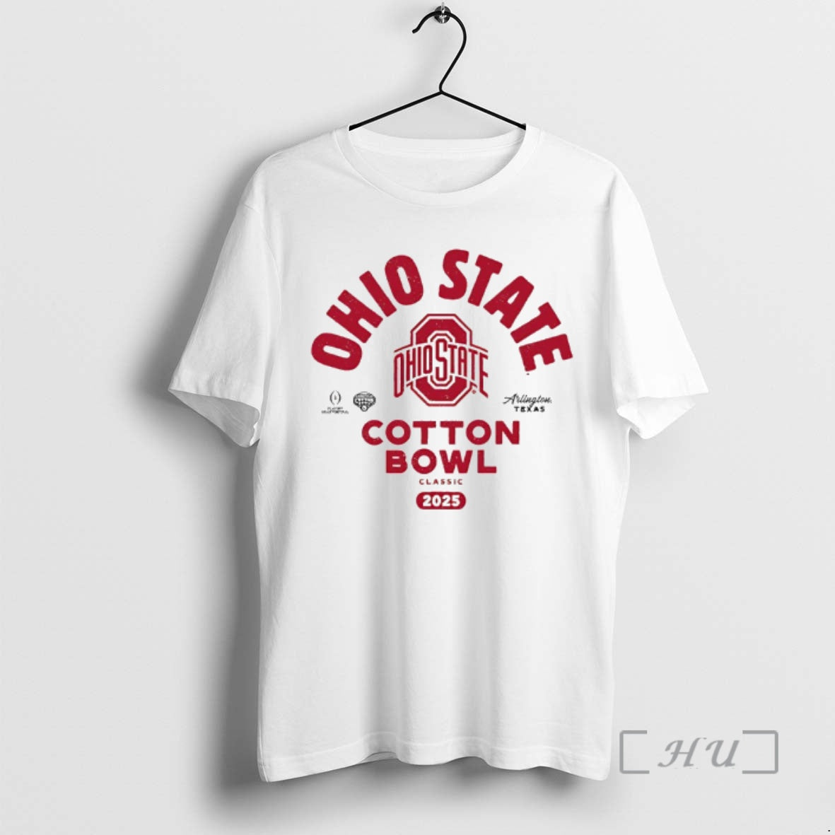 Trending Ohio State Bcue Football 2025 Allstate Sugar Bowl Cfp Arlington Texas Premium T Shirts