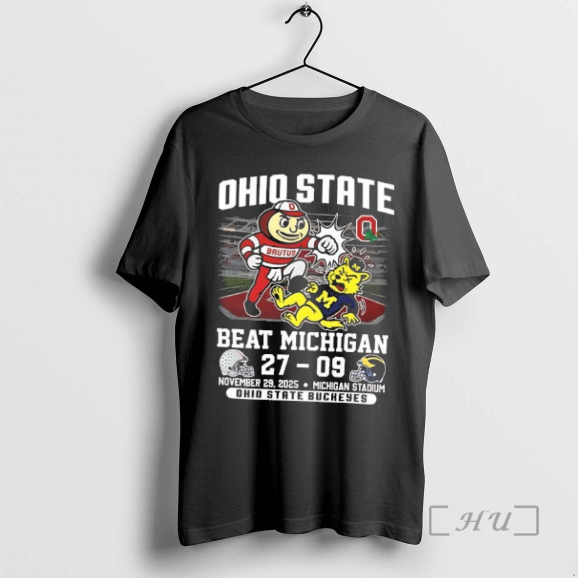 Trending Ohio State Beat Michigan 27 09 The Game 2025 Mascot 2 Sided Premium
