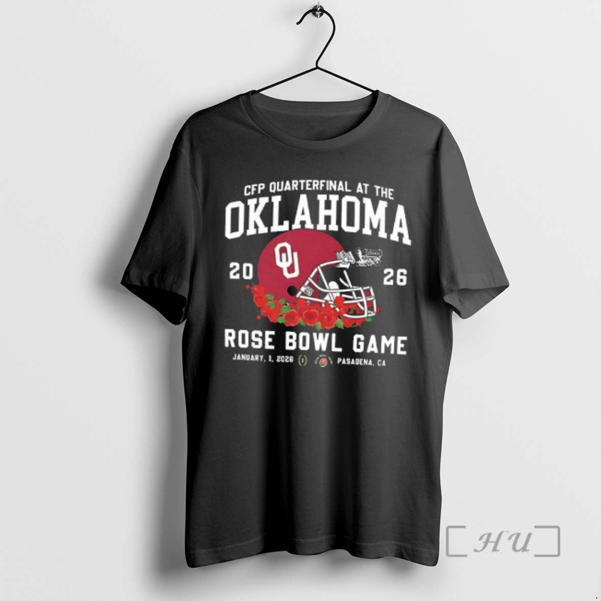 Trending Oklahoma Sooners Cfp Quarterfinal At The 2026 Rose Bowl Game Helmet 2 Sided Premium