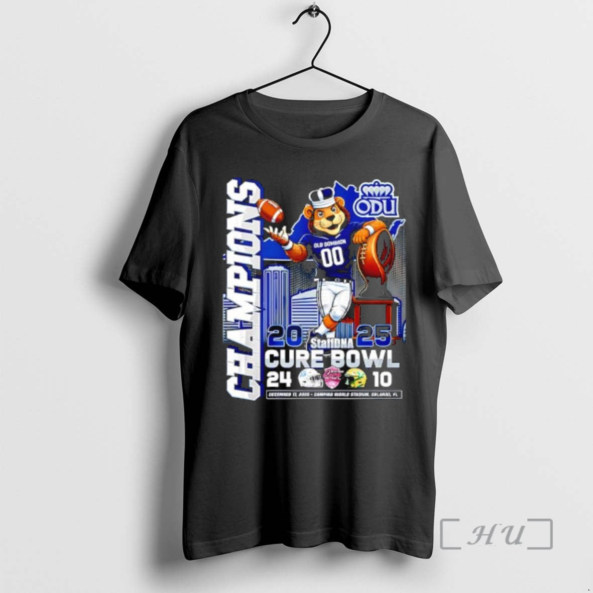 Trending Old Dominion University Odu 2025 Cure Bowl Camping World Stadium Fl Premium T Shirts