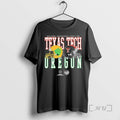 Trending Oregon Vs Texas Tech 2026 Capital One Orange Bowl Helmet Matchup Premium T Shirts
