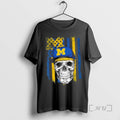 Trending Skull Wearing A Cap Michigan Wolverines Us Flag