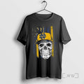 Trending Skull Wearing A Cap Notre Dame Fighting Irish Us Flag Premium T Shirts Sweater