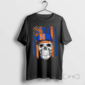 Trending Skull Wearing A Cap Syracuse Orange Us Flag
