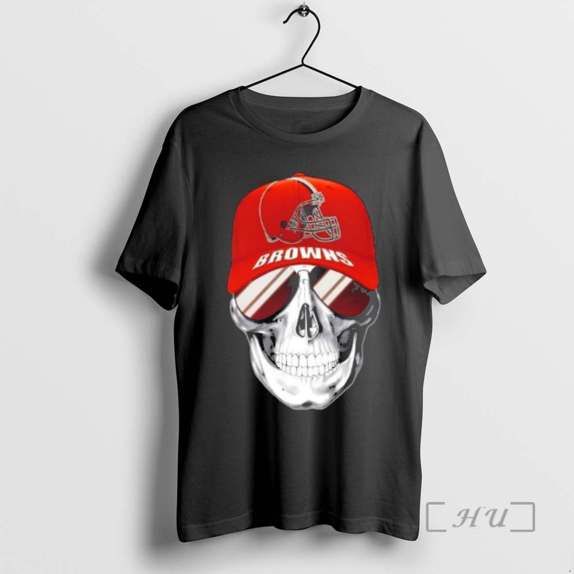 Trending Skull Wearing A Cap And Smile Cleveland Browns Fans