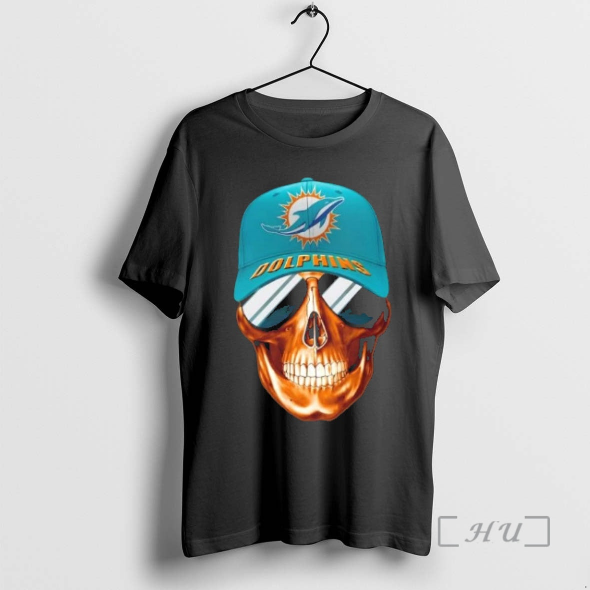 Trending Skull Wearing A Cap And Smile Miami Dolphins Fans