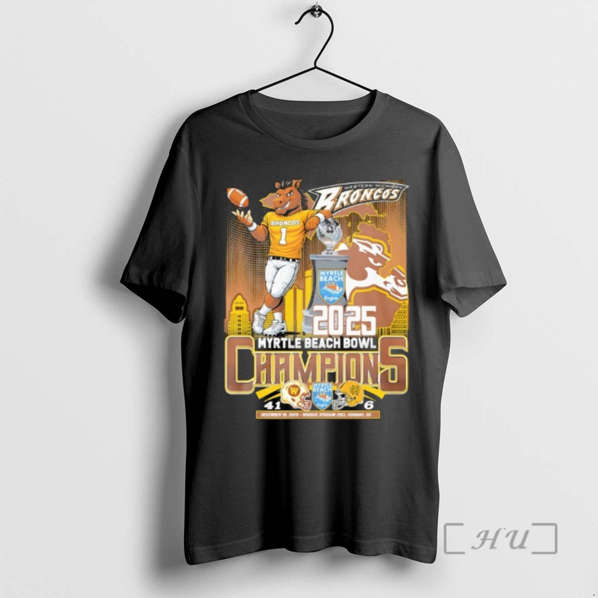 Trending Western Michigan Broncos At Myrtle Beach Bowl 2025 Champions 2025 Premium T Shirts Sweater