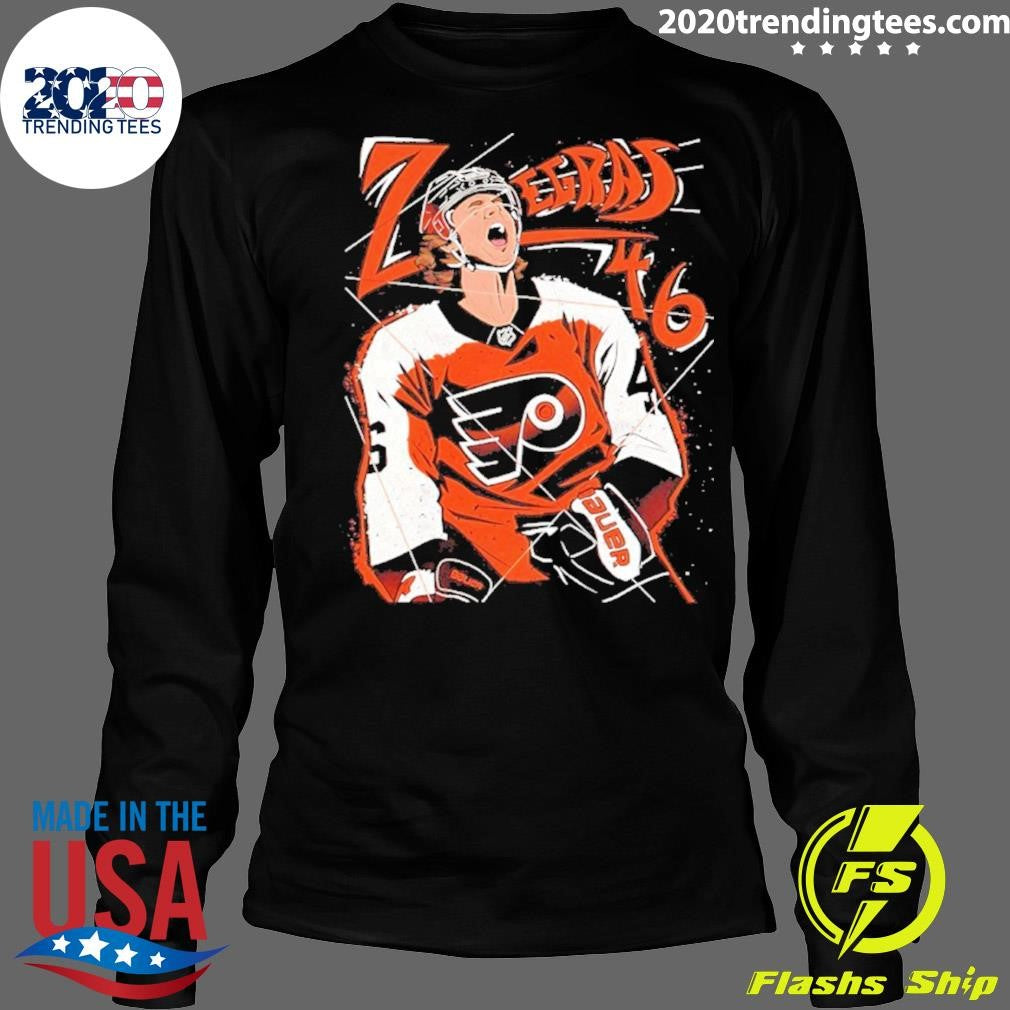 Trevor Zegras Screaming Philadelphia Flyers Shirt
