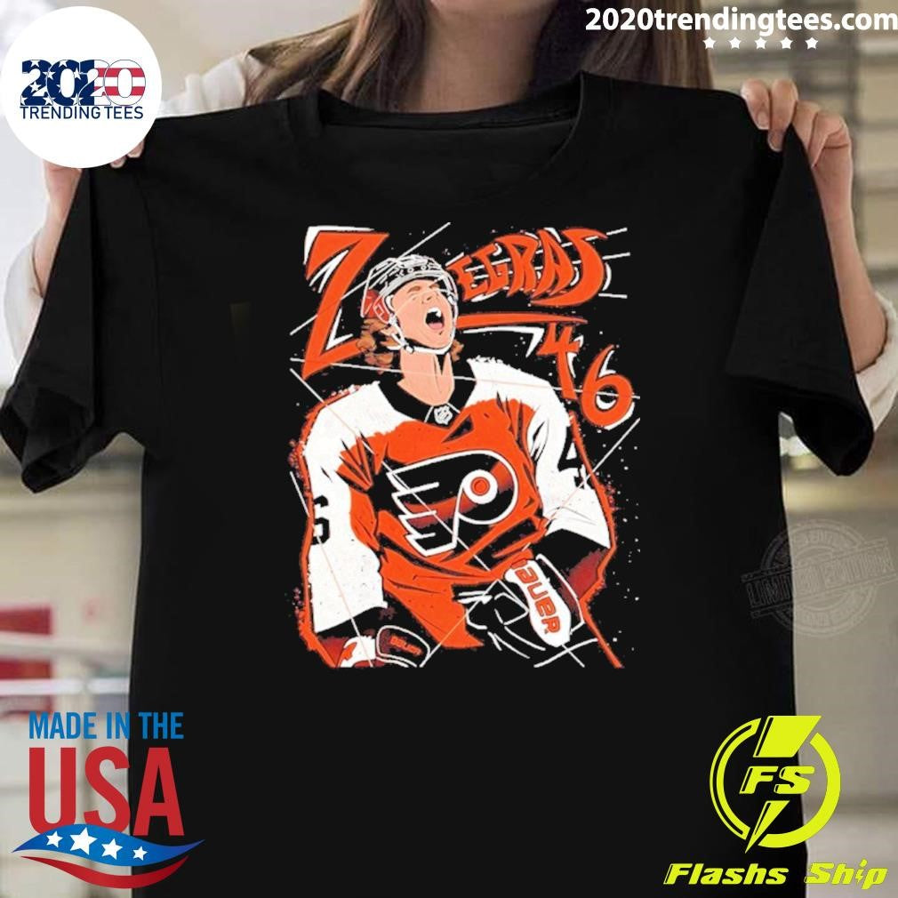Trevor Zegras Screaming Philadelphia Flyers Shirt