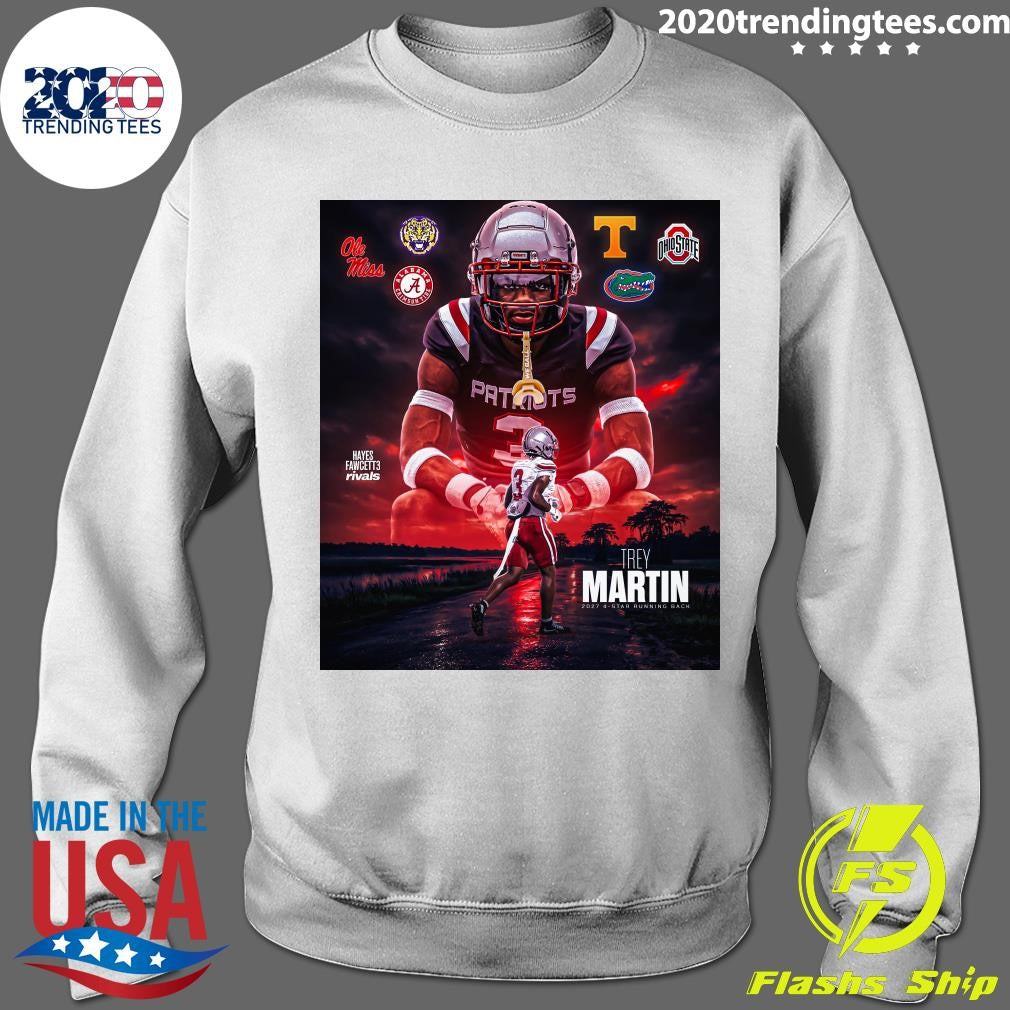 Trey Martin The 5’10 200 RB from Winnsboro, LA is ranked as the No. 10 RB in the 2027 Rivals300 Shirt