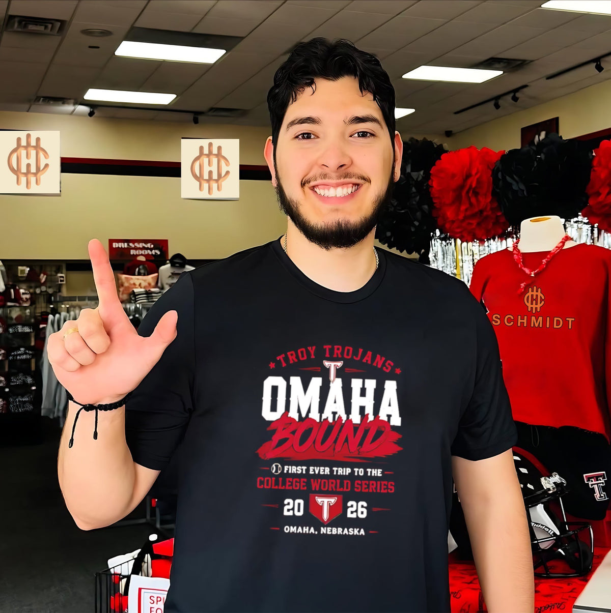 Troy Trojans Baseball 2026 First ever trip to the College World Series Omaneers shirt