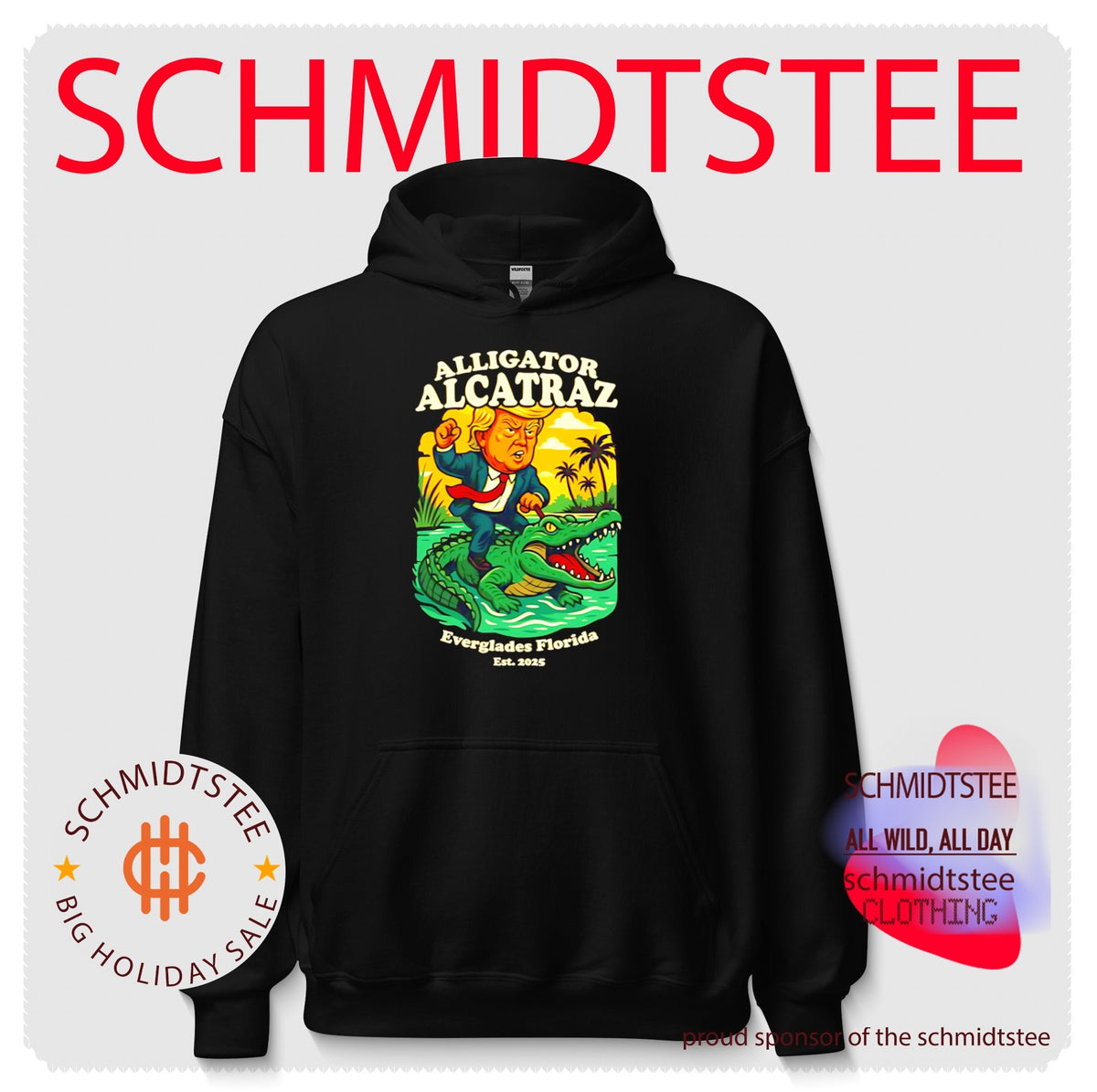 Trump Alligator Alcatraz Everglades Florida EST 2025 Shirt