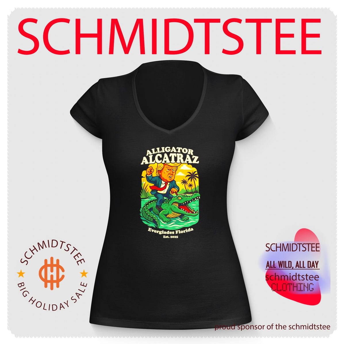 Trump Alligator Alcatraz Everglades Florida EST 2025 Shirt
