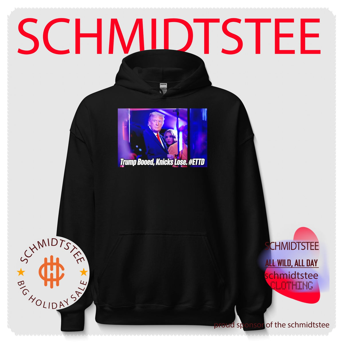 Trump Booed Knicks lose ETTD shirt
