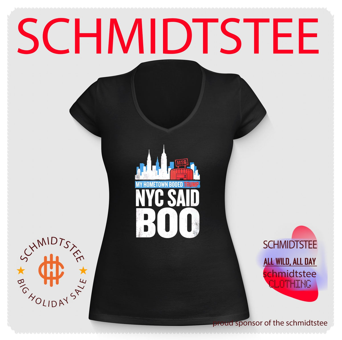 Trump Booed at MSG my hometown booed Trump NYC Said BOO shirt