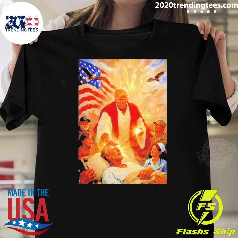 Trump Himself As Jesus Healing The Sick Shirt
