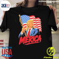 Trump Mullet Patriotic American Flag Shirt