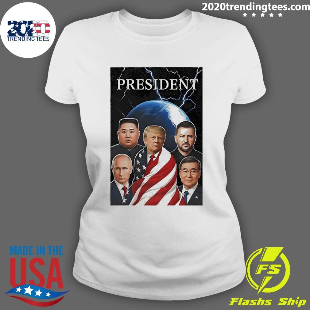 Trump Putin Zelenskyy Kim Jong-un Xi Jinping Global Presidents Shirt