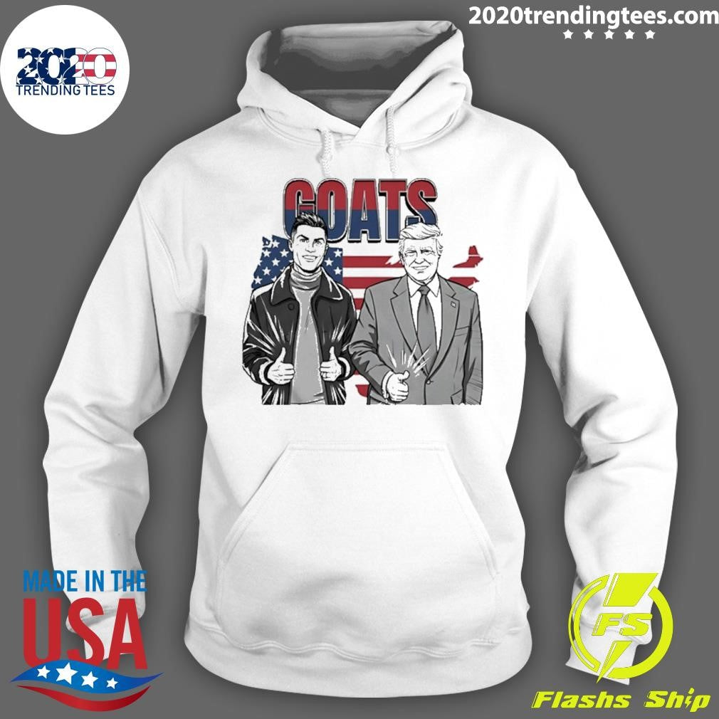 Trump Ronaldo Cr7 The Goats Usa Flag Meme Shirt