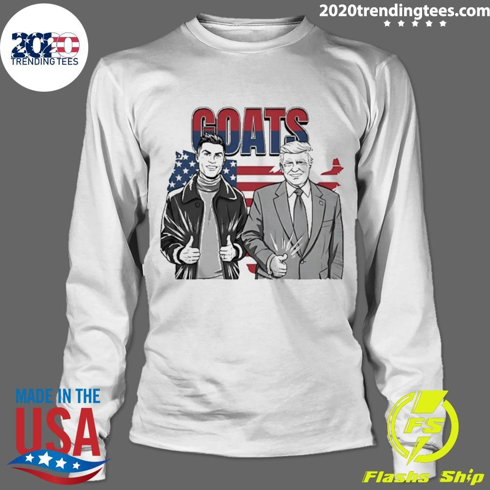 Trump Ronaldo Cr7 The Goats Usa Flag Meme Shirt