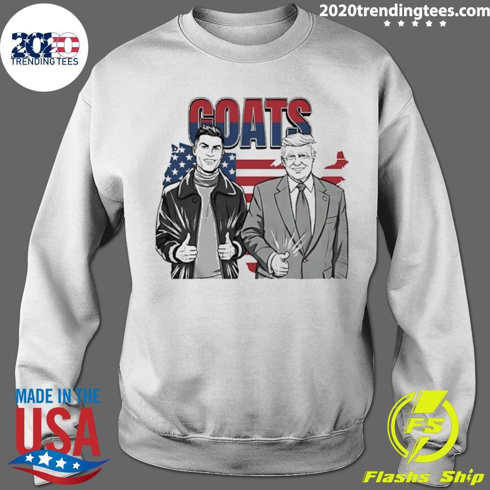 Trump Ronaldo Cr7 The Goats Usa Flag Meme Shirt