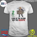 Trump UFO File Disclosure Look At The Aliens Not The Receipts Political Satire Shirt