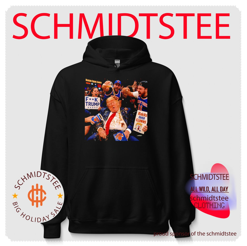 Trump and Knicks fan Knicks over Clowns shirt