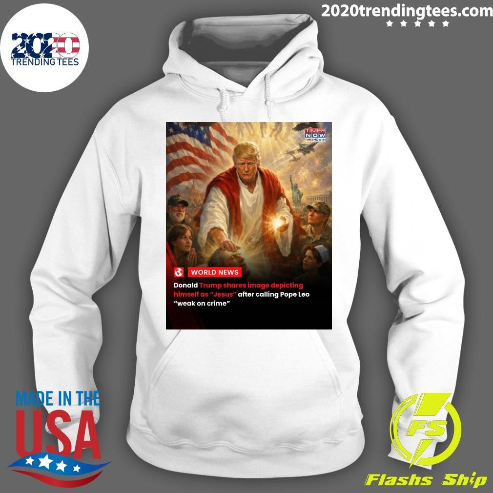 Trump’s AI image of himself as Jesus-like figure follows feud with Pope Leo Shirt