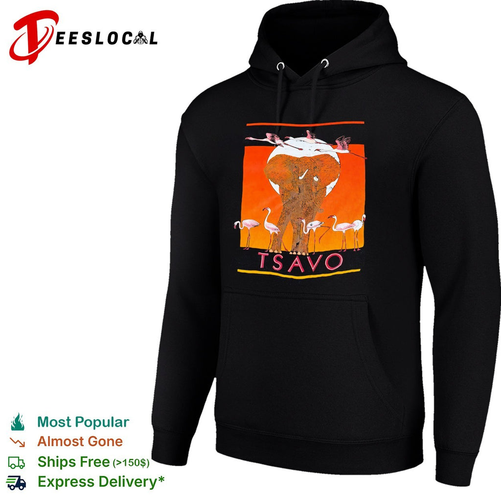 Tsavo Elephant and Flamingo 1982 shirt
