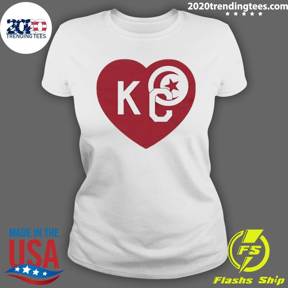 Tunisia Kansas City Kc In Heart Shirt