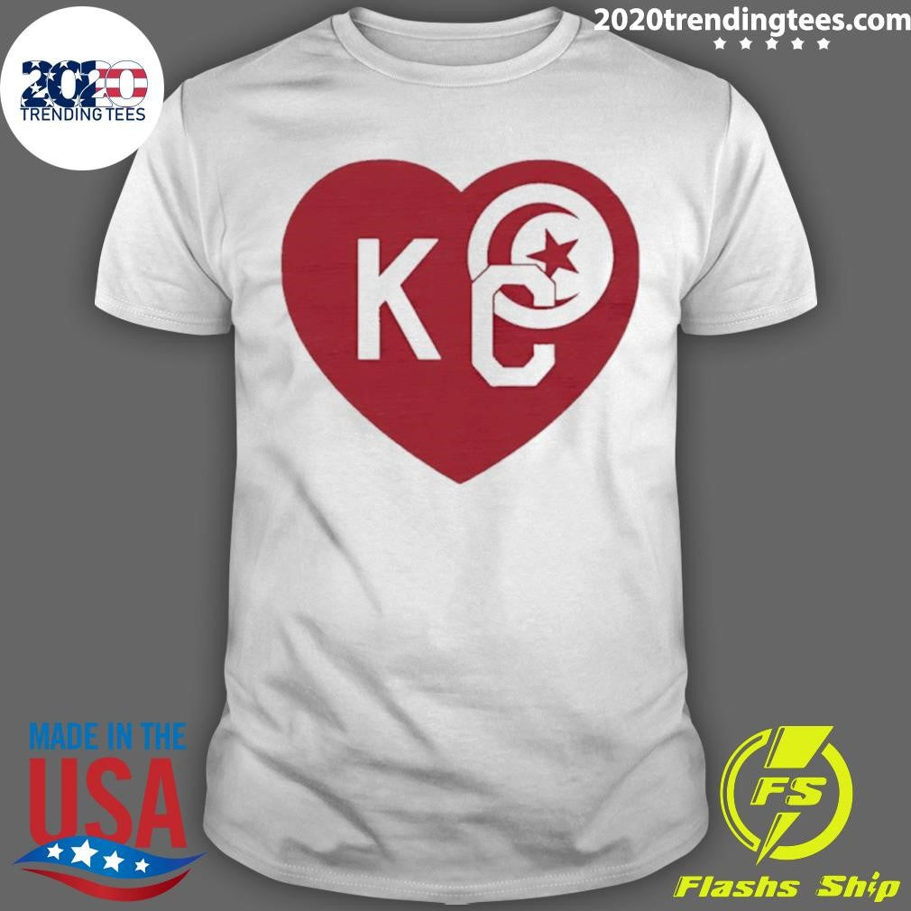 Tunisia Kansas City Kc In Heart Shirt