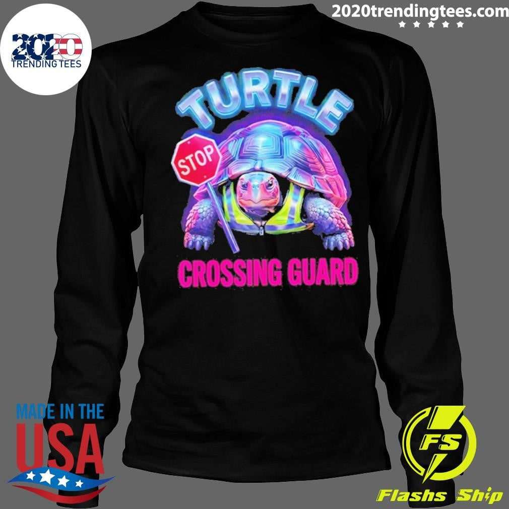 Turtle Stop Crossing Guard Retro Vibe Shirt