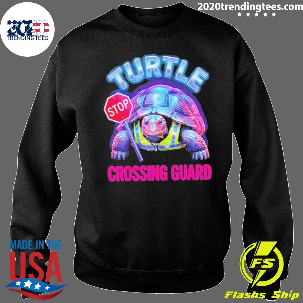 Turtle Stop Crossing Guard Retro Vibe Shirt