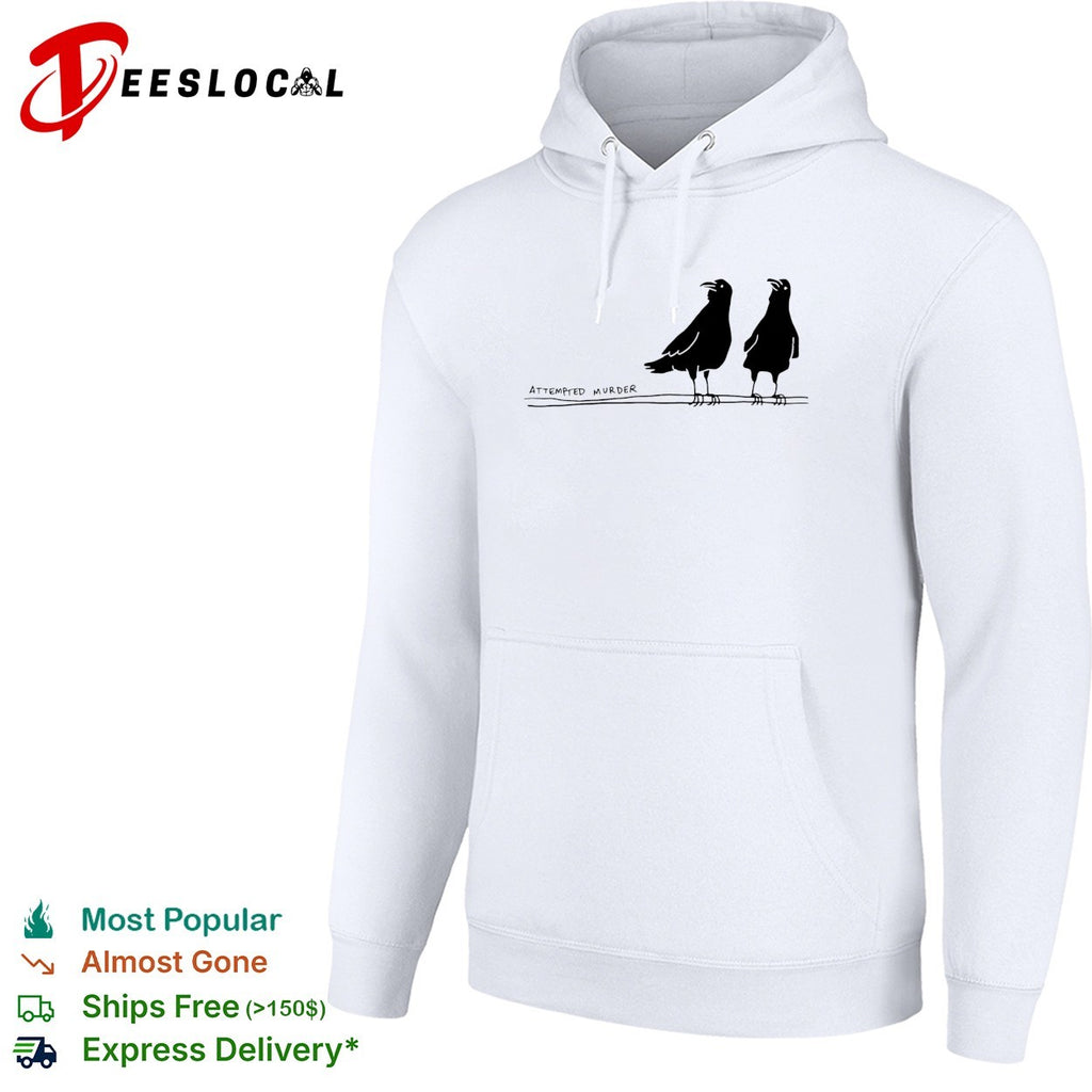 Two crows attempted murder bird pun nature humor shirt