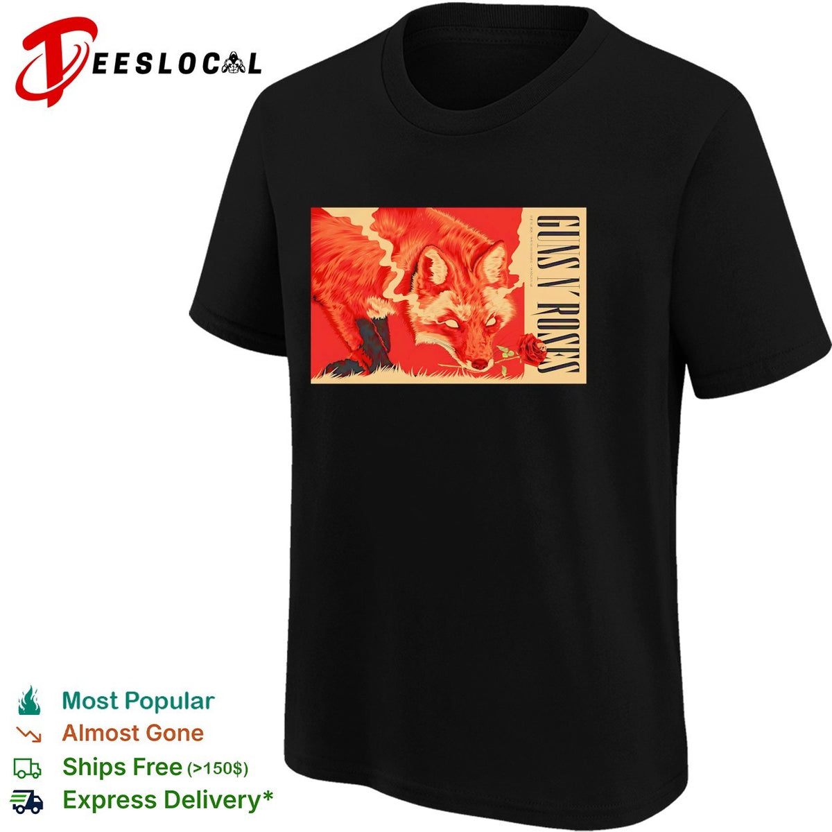 Two foxes dramatic confrontation concert framed poster art shirt
