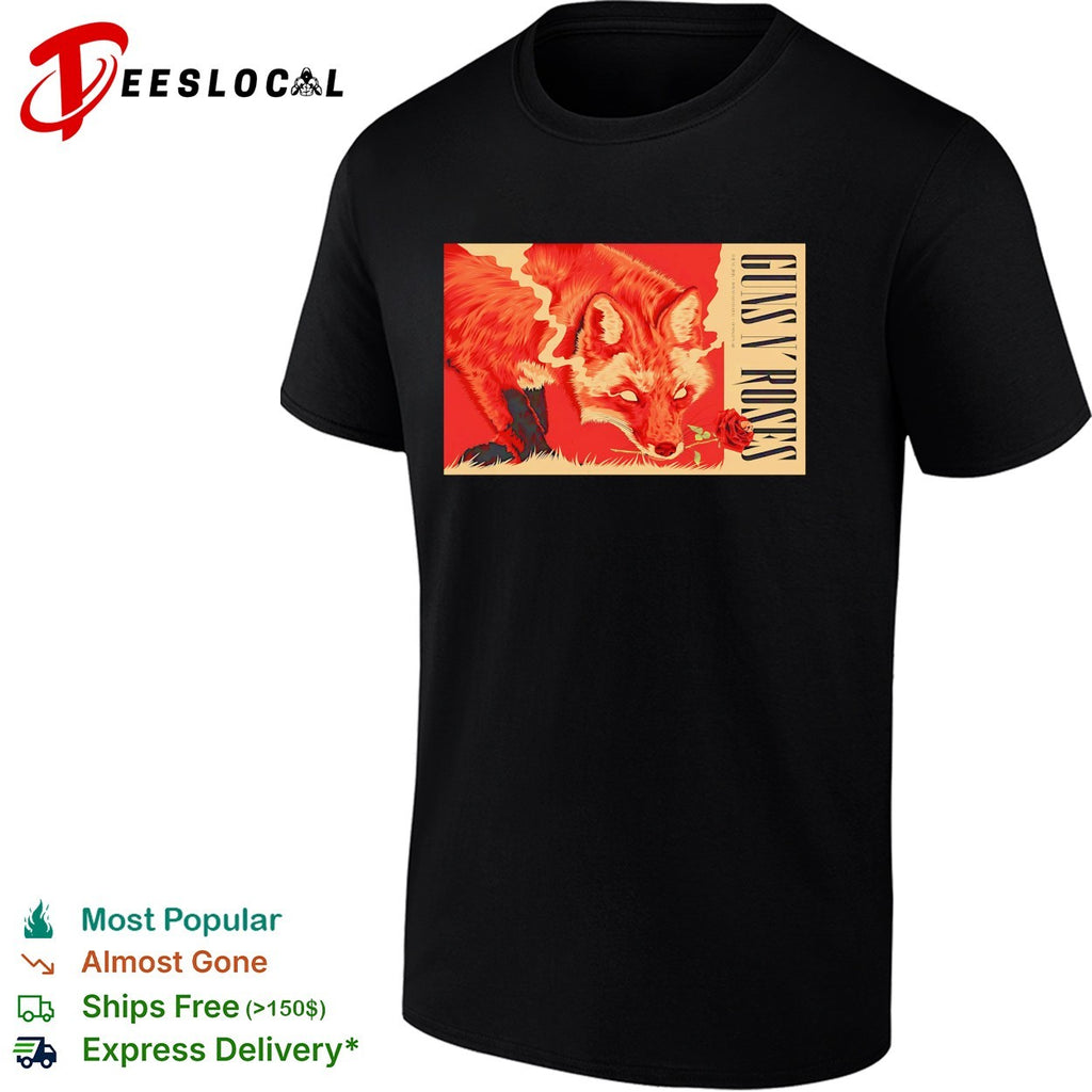 Two foxes dramatic confrontation concert framed poster art shirt