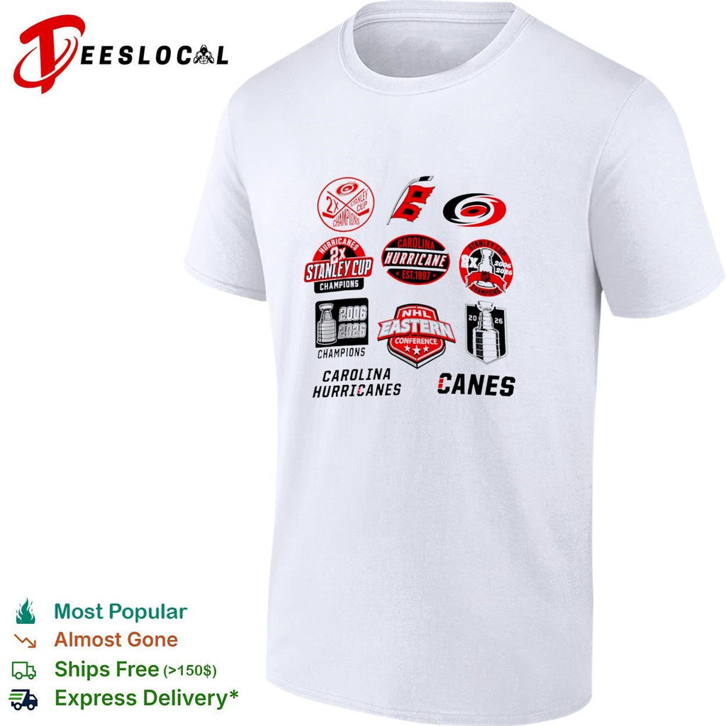 Two time Stanley Cup champions eastern conference badge collage shirt